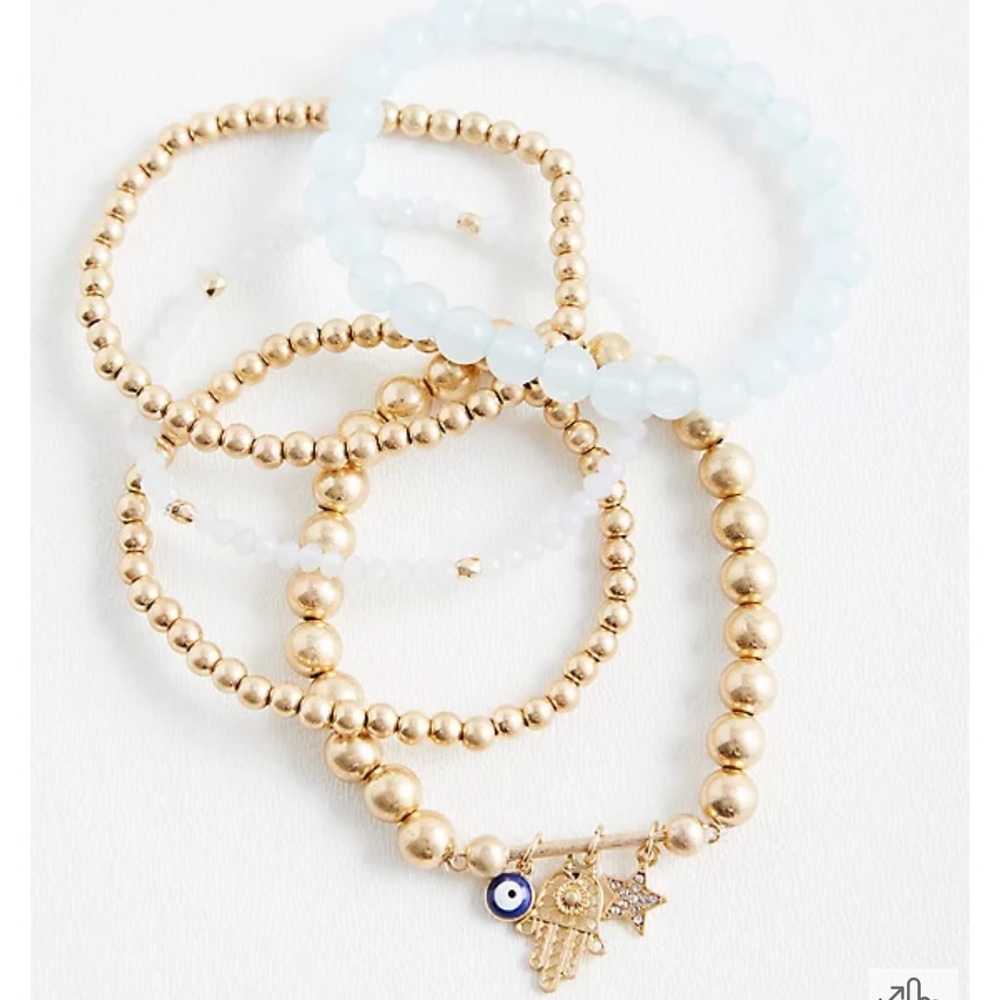 Torrid hamsa/evil eye bracelet set
